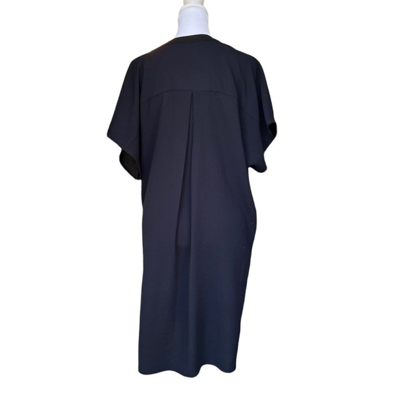 ASTR - V Neck Shift Tunic Black & Navy Shirt Mini Dress Sz M - Picture 4 of 6